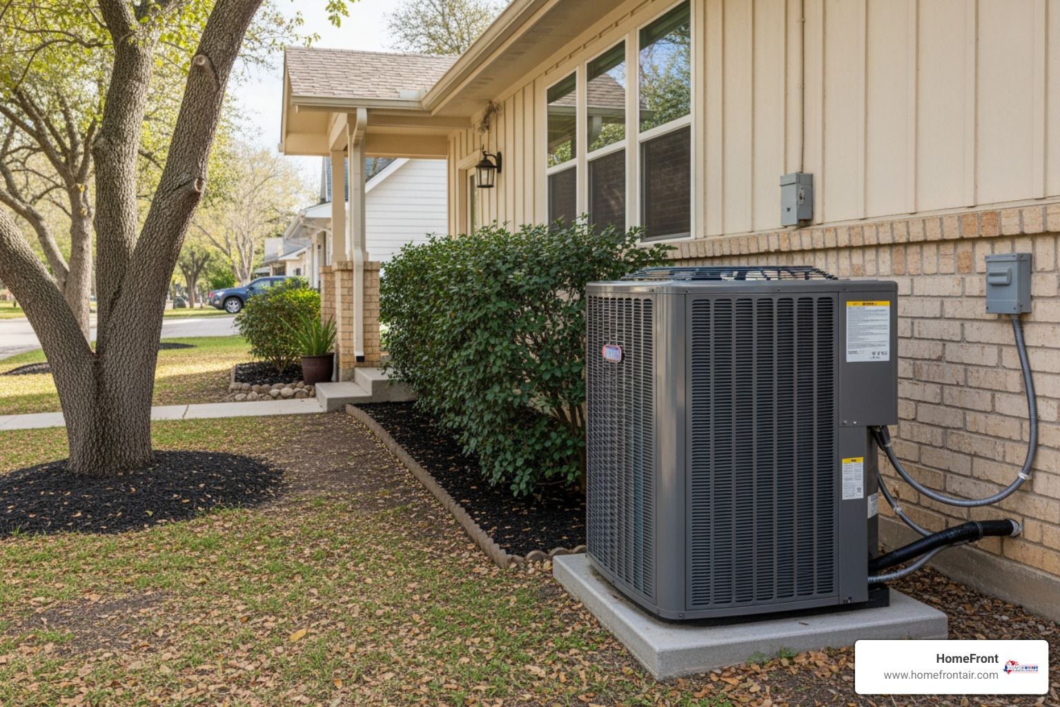 Central AC installation and condenser unit by Leadbeater Sons in South Jersey